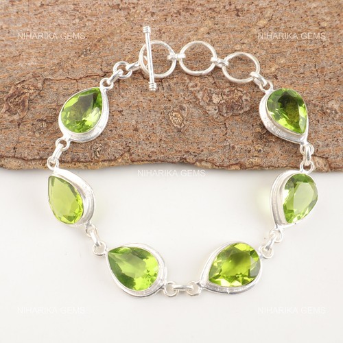 Bracelet chaîne peridot - chaîne,