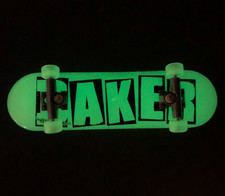 Vintage Rare TECH DECK 'BAKER' Glow in the Dark Fingerboard, Skateboard 96mm **