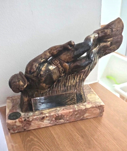 Statuette vintage plongeur - statuette,