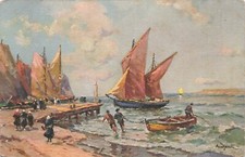 CP ILLUSTRATED BRETON COASTS FISHING BOATS - 42345