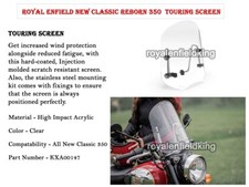 Kit D'Écran De Touring Royal Enfield Authentique Pour Classic Reborn 350