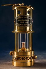 Lampe laiton ancre huile