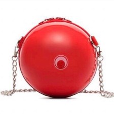 Marine Serre Candy Apple Red Dream Ball Shoulder Bag USED Good Cond From Japan!!