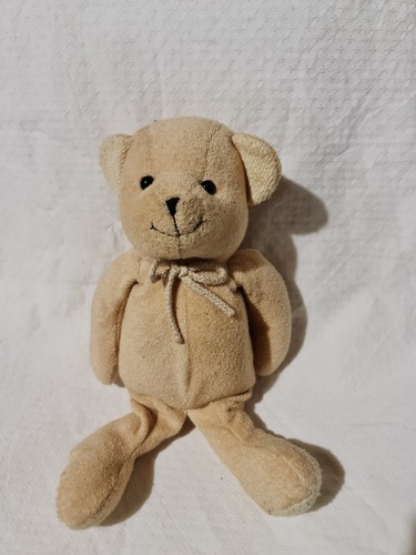 Doudou peluche ours beige - peluche,