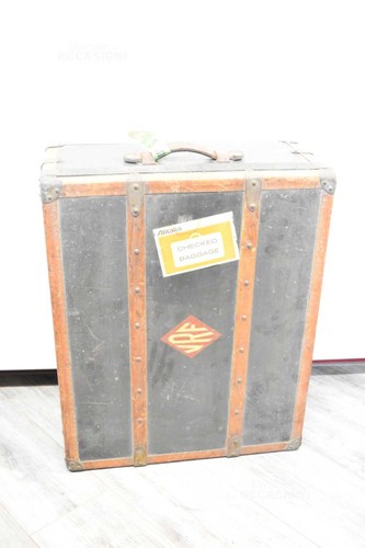Valise vintage bois et - valise, en