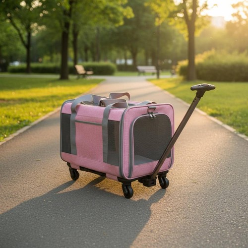 Porte pet roulettes - porte-pet,