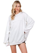 Ces Femme Exposed Seam Long Sleeve Sweatshirt