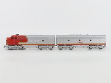 HO Scale 3-Rail AC Marklin ATSF Santa Fe Warbonnet EMD F7A/B Diesel Set w/ Sound