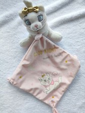 Doudou chat Marie mouchoir rose Good Night Sweet & Lovely Disney Baby tbe