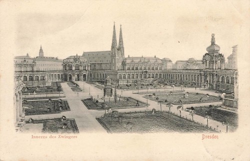 Carte postale dresde - carte,