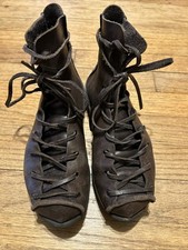 Trippen Penna Size 36  Brown Leather Combat Style Ankle Boot Leather Laces  VGC