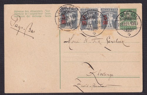 Suisse entier postal - suisse-entier,