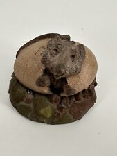 1990 Michelle/Signed Tim Wolfe Animal Sculpture/Woodrat in an Egg