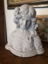 Buste Art Nouveau en Terre