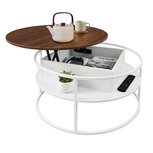 Table basse ronde relevable