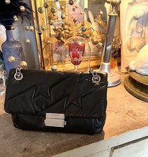 Sac zadig & Voltaire cuir matelassé noir Ziggy étoiles Black Leather Bag