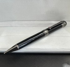 Smooth Patron Joseph Series Bright Black-Black Clip 0.7mm Ballpoint Pen No Box