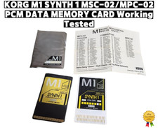 KORG M1 SYNTH 1 MSC-02/MPC-02 PCM DATA MEMORY CARD Working Tested