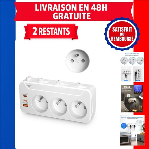 Multiprise parafoudre prises - multiprise,