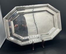 Silver metal tray hallmark 45