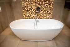 Baignoire ilot acrylique autoportante autonome Adele 152x75 165x80 180x82 siphon