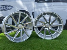 4X R18 Pouce 5X112 Vossen Style Argent Poli Roues (Droit ): Pour Audi VW