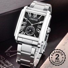 Montre Homme Carré Chrome