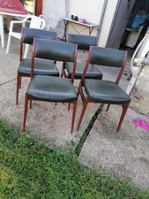 4 Chaises Scandinave  1960 70