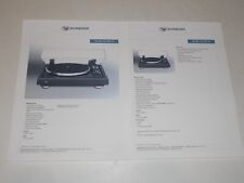 Dual CS-505-4 Turntable Brochure 1990 2 pages, Specs, Info, Articles