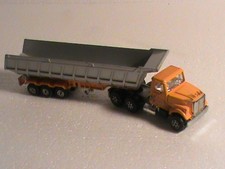 semi-remorque MAJORETTE 1.60 TRACTEUR MACH+GRANDE BENNE/ OCCASION