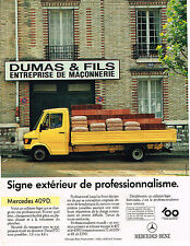 PUBLICITE ADVERTISING 045  1986   MERCEDES-BENZ  409D