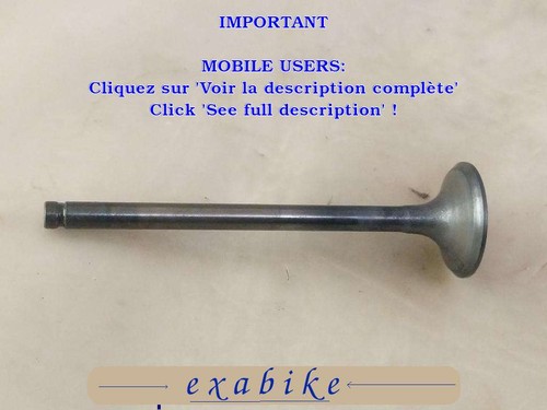 Soupape echappement pour - soupape, d'echappement