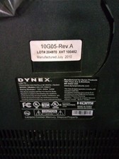 tv 18 height 32length,dynex t.v. No dents,color deformities in this screenit's