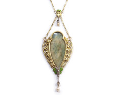 Collier Art nouveau iris