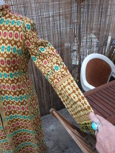 Maxi robe manteau franges - robe,