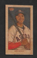 JEREMY PENA 2024 Topps 206 Wood Stock Parallel PR /20 Astros SSP