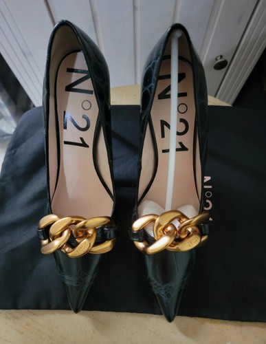 Chaussure escarpin cuir - cuir, n°