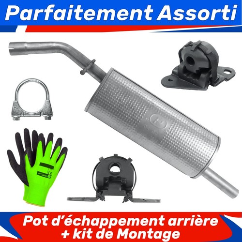 Pot échappement arrière - d’échappement,