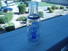 antique milk bottle RENEAU 50 cl