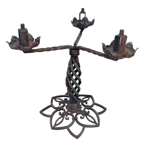 Pied lampe chandelier fer - en,