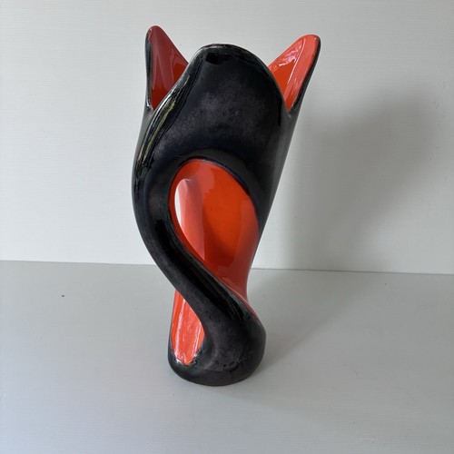 Vase vallauris orange vintage - vallauris,
