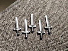 Lot of 5 LEGO Grey Medieval Knights Swords - Mint Condition - Real Lego