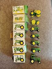VINTAGE SEVEN JOHN DEERE MINIATURE TOY TRACTORS ERTL U.S.A. No. 593