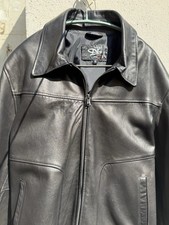 DKS Blouson cuir col pointu