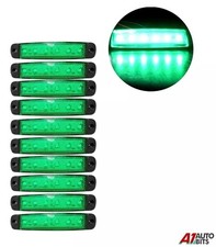 10 Pcs Vert 24V 6 LED Feux De