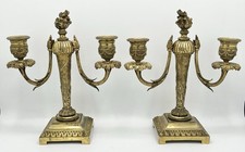 Paire de candélabres bronze