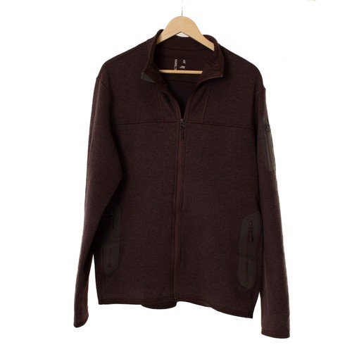 Veste polaire marron homme