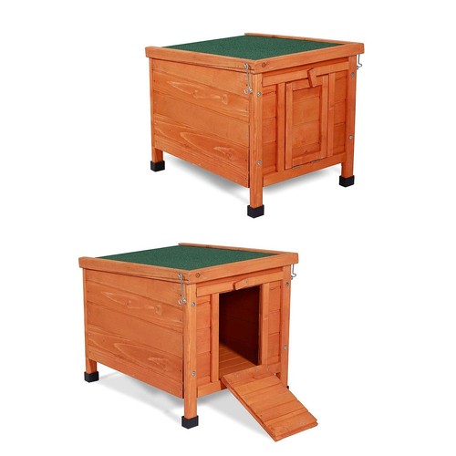 Clapier bois pour lapins petit - lapins,