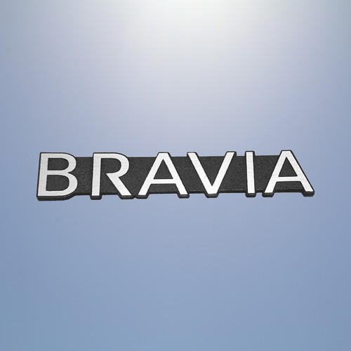 Sony bravia emblème brusched - bravia,