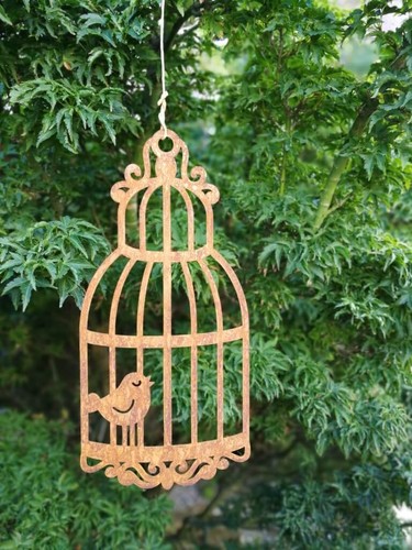 Cage oiseaux suspendue en - cage, à